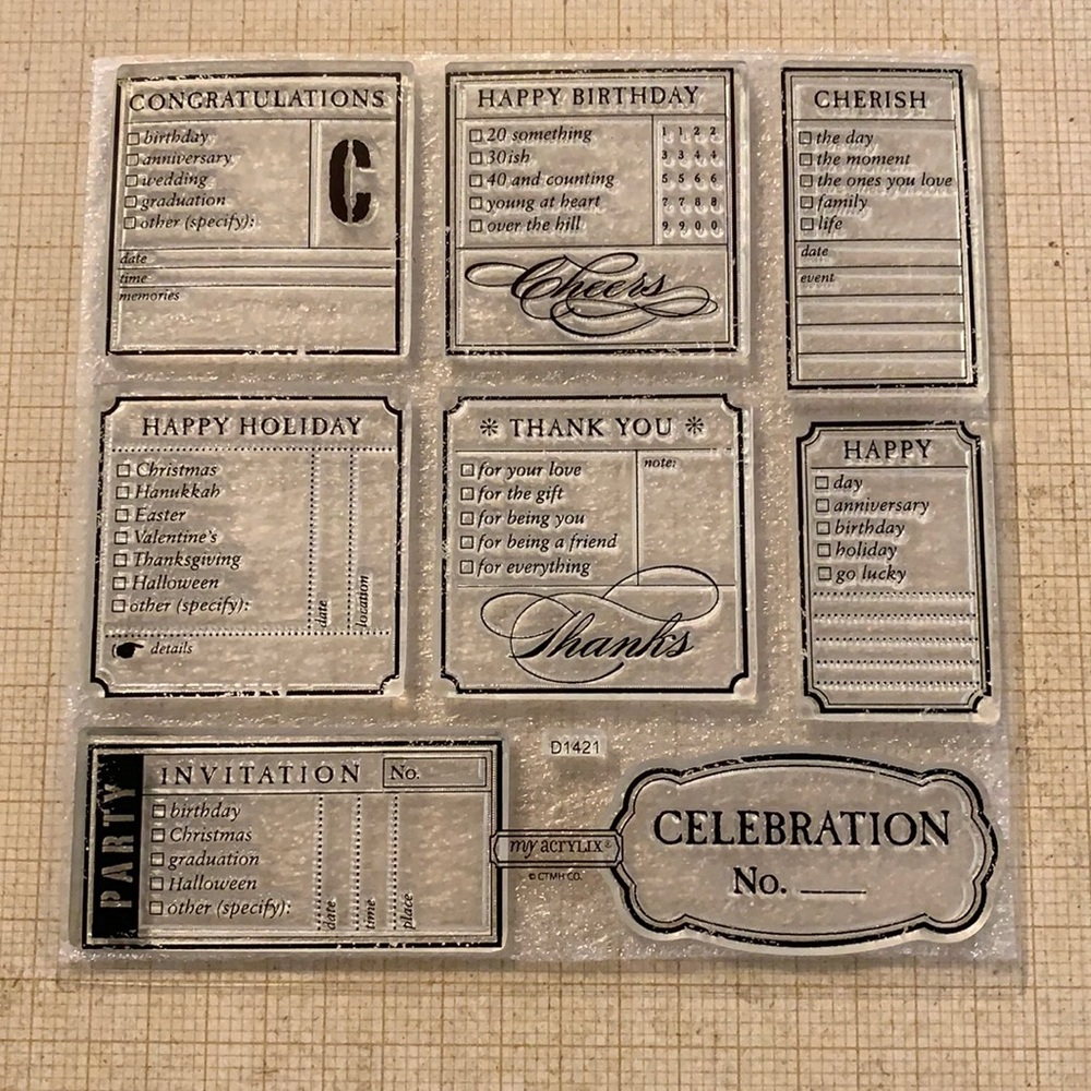 Close to my heart stamps D1421